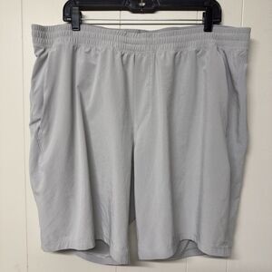 Lululemon Pace Breaker 9’ Shorts Lined Athletic Pockets Gray LM7B87S Men 3XL EUC